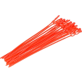Deiss flash ties/cable ties, plastic, length 240 mm, red, 5000 pieces