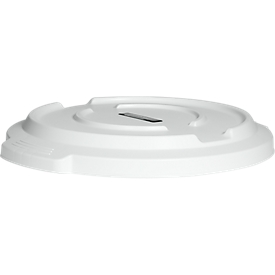 Deksel, voor 120 l ronde bak, wit