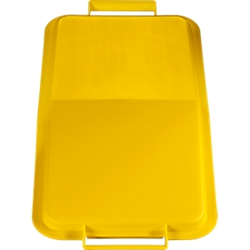Deksel voor afvalbakken 60 liter, geel