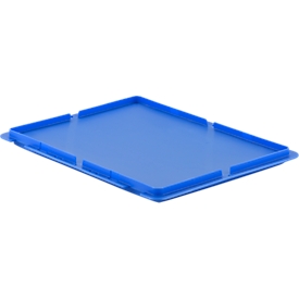 Deksel voor Euronorm bak MF 4120/4170/4220  - polypropeen- L 396 x B 297 mm - blauw