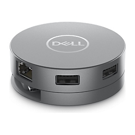 Dell 6-in-1 Multiport Adapter DA305 - Dockingstation - USB-C - HDMI, DP, USB-C - 1GbE