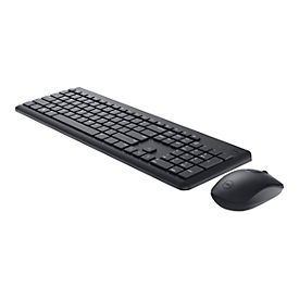 Dell Clavier et souris - KM3322W - allemand (QWERTZ) - Taille réelle (100 %) - Sans fil - RF sans fil - QWERTZ - Noir - Souris incluse
