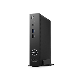 Dell OptiPlex 3000 Thin Client - Thin Client - DTS - 1 x Celeron N5105 / 2 GHz - RAM 8 GB - Flash - eMMC 64 GB - UHD Graphics - 1GbE, Bluetooth, Wi-Fi 6E - WLAN: Bluetooth, 802.11a/b/g/n/ac/ax (Wi-Fi 6E)