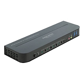 Delock DisplayPort 1.4 KVM Switch 8K 30 Hz with USB 3.0 and Audio - KVM-/Audio-/USB-Switch - 4 x KVM/Audio/USB - 1 lokaler Benutzer - Desktop