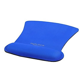 Delock Ergonomic - Mauspad mit Handgelenkpolsterkissen