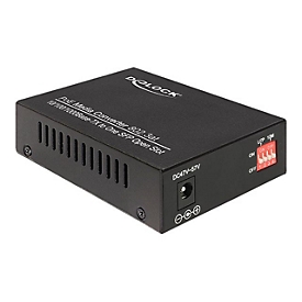 Delock Gigabit Ethernet Media Converter - Medienkonverter - GigE - 10Base-T, 100Base-TX, 1000Base-T, 1000Base-X - SFP (mini-GBIC) / RJ-45
