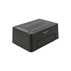 Delock - HDD-Dockingstation Schächte: 2 - SATA 6Gb/s - USB 3.1 (Gen 2) - Schwarz