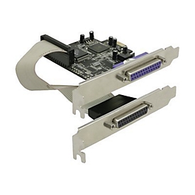 Delock PCI Express Card 2 x Parallel - Parallel-Adapter - PCIe - 2 Anschlüsse