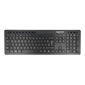 Delock - Silent - Tastatur - kabellos - 2.4 GHz - QWERTZ