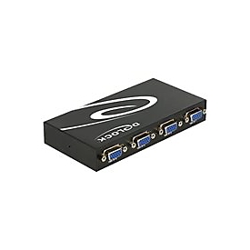 Delock Switch VGA 4 port manual bidirectional - Bildschirm-Switch - 4 Anschlüsse