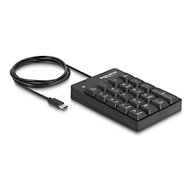 Delock - Tastenfeld - 19 keys - USB-C - Schwarz - retail