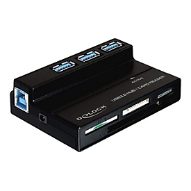Delock USB 3.0 Card Reader All in 1 + 3 Port USB 3.0 Hub - Kartenleser - USB 3.0
