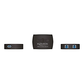 Delock USB 3.0 Sharing Switch 2 - 1 - USB-Umschalter für die gemeinsame Nutzung von Peripheriegeräten - 2 Anschlüsse