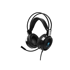Deltaco GAM-105 - Avec fil - Jouer - 20 - 20000 Hz - Casque - Noir