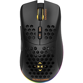 Deltaco GAMING DM220 - Maus - 7 Tasten - kabellos, kabelgebunden - 2.4 GHz - kabelloser Empfänger (USB)