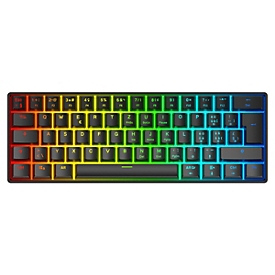 Deltaco Gaming-Tastatur GAM-175-C Hot-Swap Schwarz