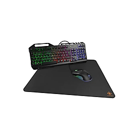 Deltaco Tastatur-Maus-Set GAM-113-CH - Mouse - 6.400 dpi