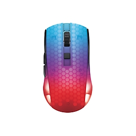 Deltaco transparente RGB Maus DM320 kabellos sw GAM-145 - Mouse - 10.000 dpi
