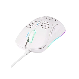 Deltaco WM75 Gaming-Maus USB Optisch Weiß - Maus - Maus - 6.400 dpi