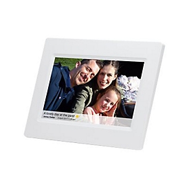 DENVER FRAMEO PFF-710 - Digitaler Fotorahmen - 8 GB - 17.8 cm (7") - 1024 x 600 - weiß