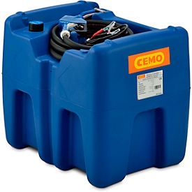 Depósito portátil CEMO Blue-Mobil EASY, con bomba sumergible CENTRI SP30 12 V, depósito de 210 l para AdBlue®, An 785 x P 595 x Al 685 mm