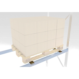 Depth support, zinc-plated, frame depth 850 mm, max. weight 1000 kg