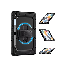 DEQSTER 360° - Schutzabdeckung für Tablet - widerstandsfähig - Polycarbonat, Thermoplastisches Polyurethan (TPU)