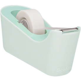 Dérouleur de ruban adhésif Scotch™ C18, vert menthe + Scotch® Magic™ ruban adhésif invisible, 19 mm x 33 m, 1 rouleau inclus