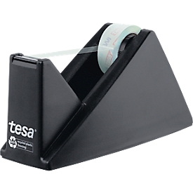 Dérouleur de table Tesa®, pour rubans adhésifs jusqu'à 19 mm de largeur x 33 m de longueur, avec 1 rouleau de tesafilm® crystal