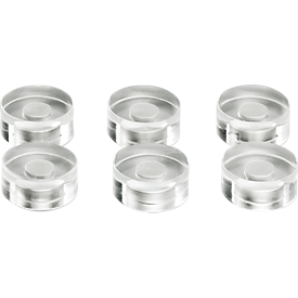 Design-Magnete aus Acryl, ø 25 mm, 6 Stück