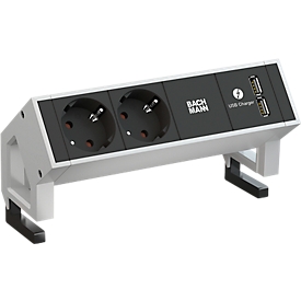 Desk 2, 3-way, 2xCH 1xUSB Charger Zul.CH GST18 3.0m