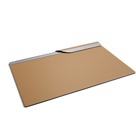 Desk pad Sigel® smartstyle, imitation leather, cognac colour