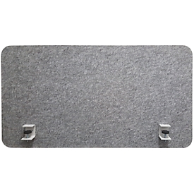 Desk screen acoustic to go 3000 silent.desk, Flyby, W 1600 x H 650 mm, absorption class C