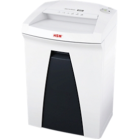 Destructeur de documents HSM SECURIO B22, niveau de sécurité 2, coupe en bandelettes de 3,9 mm, 15 feuilles, blanc