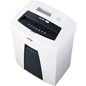 Destructeur de documents HSM SECURIO C16, niveau de sécurité 2, coupe en bandelettes de 3,9 mm, 15 feuilles, blanc