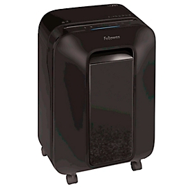 Destructeur Fellowes® Microshred LX 201, coupe micro-particules 2 x 12 mm, P-5, 22 l, capacité de coupe 12 feuilles, avec rouleaux, noir