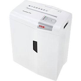 Destructora de documentos HSM shredstar X10, nivel de seguridad 4, corte de partículas, 10 hojas, An 345 x Pr 245 x Al 445 mm, blanco-plateado