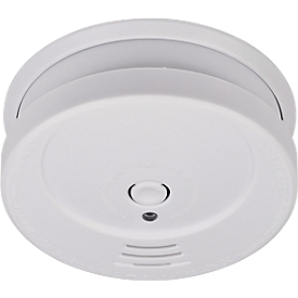 Détecteur de fumée brennenstuhl® RM C 9010, rond, EN 14604, volume sonore 85 dB, pile et matériel de fixation inclus, Ø 100 mm, plastique, blanc