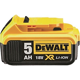 DEWALT bloc batterie DCB184, 18V 5Ah, Lithium-Ion, LED indicateur de charge, compatible avec les machines 18V XR