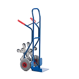Diable pour escaliers, 5 roues en étoile