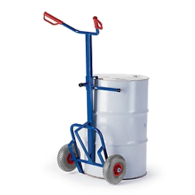 Diable pour le transport de fût, 1600 x 700 mm, roues gonflables