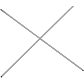 Diagonaalkruis voor basis- en aanbouwstelling, passend voor stellingbreedte 1200 mm