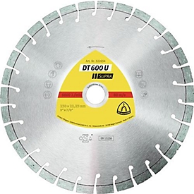 Diamond saw blade DT 600 U Supra D.125mm Bohr.22,23mm 9mm 20mm