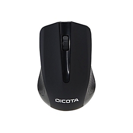 Dicota D31659 - Ambidextre - RF sans fil - 1000 DPI - Noir