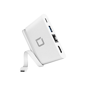 DICOTA USB-C Portable Docking 4-in-1 with HDMI - station d'accueil - USB-C - HDMI