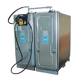 Diesel-tanksysteem CEMO met UNI-tank 1500 l volume, 2 tank, 3000 l volume