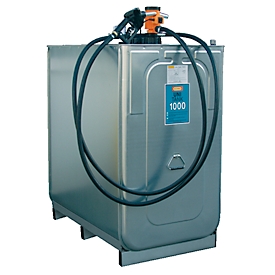 Diesel-tanksysteem CEMO met UNI-tank, TW-koppeling, 230 V elektrische pomp, 50 l/min, B 1660 x D 770 x H 1590 mm, 1 tank à 1000 l