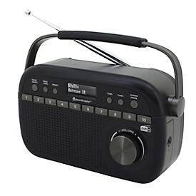 Digitale radio Soundmaster® DAB280SW, DAB+/UKW, 1,2 W, 10 zenderknoppen &amp; 40 voorkeurszenders, hoofdtelefoonaansluiting, zwart