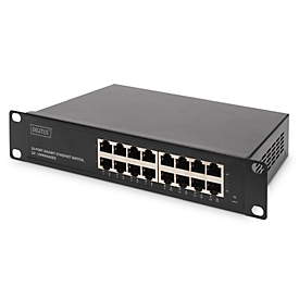 DIGITUS 10" Gigabit Ethernet Switch, 16-Port, Unmanaged