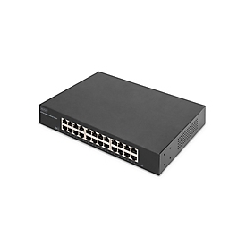 DIGITUS 24-Port Gigabit Switch, 19 Zoll, Unmanaged